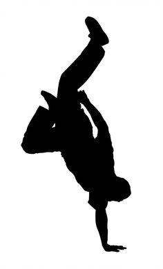 a man doing a handstand in the air