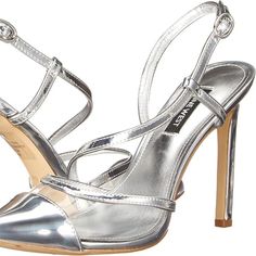 Nine West Women's Timie Pump, Silver, Size 5.5 Brand New In Original Box! Lowest Price Anywhere For This Style! Quick And Secure Shipping From Boston, Ma Silver Patent Leather Heels For Spring, Silver Almond Toe Heels In Synthetic, Silver Almond Toe Synthetic Heels, Silver High Heel Shoes, Heels Silver, Pump Heels, Boston Ma, Nine West Shoes, Nine West