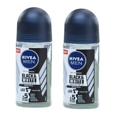 ROLL ON DEODORANT Men Nivea Black & White Invisible 48 HR Anti-perspirant  50 ml x 2 Description Condition : New Color: White Ingredients: 2X ACH, Aluminum Chlorohydrate Expire : At least 2 years from shipping date Net Weight : 50 ml /1 Pc Quantity : 2 Pcs Detail of Product NIVEA MEN Black & White DEODORANT ROLL-ON         An anti-perspiring deodorant that helps you stay confident and cool all day with the powerful 2X ACH regulates perspiration which is the main cause of body odor. Increase your confidence with Fresh &, Cool Fragrance that lasts up to 48 hours.         Control perspiration which is the main cause for body odor with Aluminum Chlorohydrate. Anti - White mark and Yellow stain NIVEA's proprietary formula leaves no white marks on dark fabrics &, prevents yellow staining on ligh Light Colored Clothes, Roll On Deodorant, Essence Makeup, Nivea Men, Anti Perspirant, Sweat Stains, Body Odor, White Stain, Antiperspirant