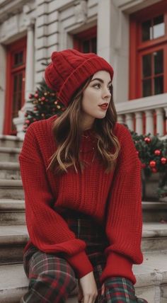 Outfit Navidad, Christmas Sweater Outfits, Cozy Sweater Dress, Party Outfits For Women