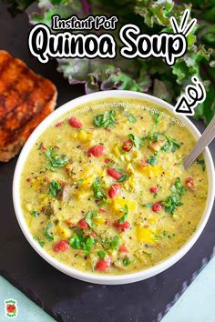 an image of a bowl of soup with meat and vegetables on the side next to it