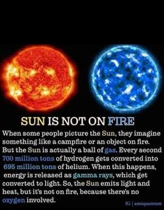 the sun is not on fire when some people picture the sun, they imagine something like a campfire or an object on fire