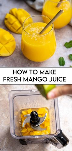 how to make fresh mango juice