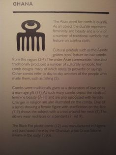 an information sign describing the meaning of ghana