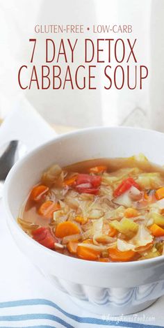 Detox Cabbage Soup, Vegetarian Cabbage Soup, The Cabbage Soup Diet, 7 Day Cabbage Soup Diet, Vegan Cabbage, Recipe Cabbage, Cabbage Soup Diet Recipe, Detox Soup Cabbage, Soup Cleanse