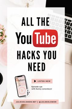 someone is holding up a sign that says, all the you tube hacks you need