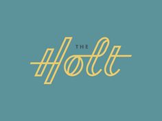 the hott logo on a blue background