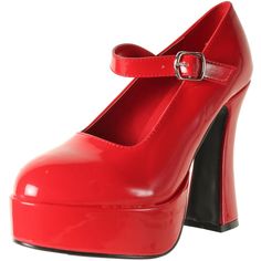 PRICES MAY VARY. Heel measures approximately 4.75 inches, platform 1.5 inches Platform mary-jane Available in whole sizes only. Half size order up Red Mary Jane Heels, Ellie Shoes, Platform Mary Janes, Red Heels, Order Up, Kids Luggage, Luxury Store, Platform Pumps, Pharmacy Gifts