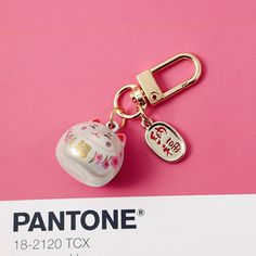 JAPANESE OMAMORI PINK Cat Kitty Planner Charm Good Luck Bell Good Luck Charm Water Tone Bell | 2 X .080 Inches - The Stationery Life! Japanese Omamori, Tone Words, Shinto Shrine, Japanese Cat, Cat Keychain, Planner Charms, Beautiful Notes, Luck Charm, Red Cat