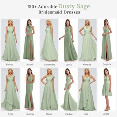 Dusty Sage Bridesmaid Dresses Brides Maid Dresses Sage, Sage Green Bridesmaid Dresses Flowers, Eucalyptus And Sage Bridesmaid Dress Shades, Sage Green Bridesmaid Dresses With Wildflowers, Dusty Sage Green Bridesmaid Dresses Birdy Grey, Bridesmaid Dresses Dusty Sage, Casual Bride, Popular Wedding Colors, Sage Bridesmaid Dresses