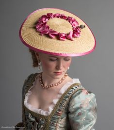 #ADBeauty - 18th Century Hats, Caps, Bonnets, and Accessories ~ American Duchess Vintage Capsule Wardrobe, 1700 Fashion, Colonial Dress, American Duchess, 18th Century Costume