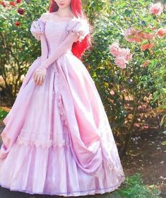 Halloween Consumes, Repunzel Dress, Ariel Pink Dress, Ariel Pink, Disney Princess Costumes