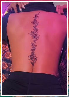 Tattoo Care - It is over. You don't have to look for it anymore. Just get it from here by clicking on the link. Flower Spine Tattoos, Basic Tattoos, Tattoos For Women Flowers, Spine Tattoos For Women, Pretty Tattoos For Women, Dope Tattoos For Women, Stylist Tattoos, Cute Tattoos For Women, Classy Tattoos