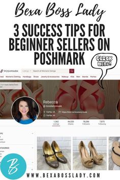 a woman's shoes are featured on the web page for her blog, bexa boss