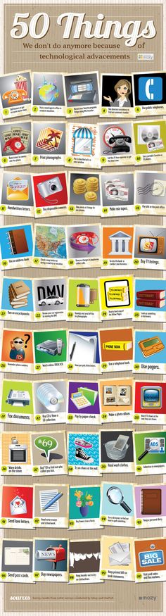 an info poster with many different types of items in the image and text on it