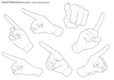 an image of hand gestures drawn in pencil