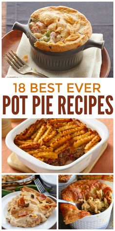 Easy Meals For Families, Pot Pie Recipes, Meals For Families, Dinner Pies, Pot Pies, Baked Strawberries, Meat Pie