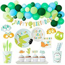 a birthday party with balloons and decorations