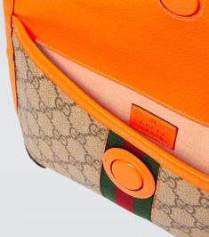 Find GUCCI Ophidia Gg Small Canvas Belt Bag on Editorialist. Material: fabric. Lining: fabric. Made in Italy. Designer color name: BE.E/N.OR.FL/VRV/BRB. Closure: magnetic fastening. Adjustable belt strap. Trim: leather. Includes: dust bag. Contains non-textile parts of animal origin. Designer Flap Shoulder Bag With Leather Trim, Gucci Pouch Bag With Detachable Strap, Gucci Multicolor Tote Bag, Gucci Flap Bag For Everyday Use, Gucci Everyday Flap Bag, Gucci Flap Travel Bag, Gucci Flap Bag For Travel, Gucci Brown Flap Bag, Designer Gucci Flap Bag