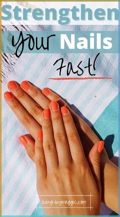 Find out how to strengthen your nails fast, using natural and simple ingredients. Also, know the foods you should be eating to strengthen your nails and what you should be avoiding to prevent breakage. | Nail strengthener DIY | Nail strengthening tips | How to strengthen nails naturally | Strengthening nails | Get harder nails | Get strong nails | #nails #nailcare #strengthennailsnaturally #naturalnailgrowth How To Strengthen Nails, Strengthen Nails, Nail Growth Tips, Grow Nails Faster, Nail Hardener, Weak Nails, Hard Nails, Damaged Nails, Nail Care Tips