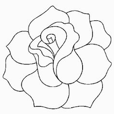 the outline of a flower on a white background