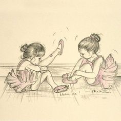 Sitting Ballerina, Ballerina Sketch, Ballet Drawings, Ballet Painting, Dancing Drawings, Children Sketch, Ballerina Art, Dancers Art, Ballet Art