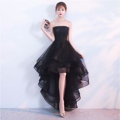 New fashion High quality custom black woman evening party prom gown dress · CityLady · Online Store Powered by Storenvy Tulle Short Dress, Lace High Low Dress, High Low Prom Dress, Tulle Homecoming Dress, 파티 드레스, Lace Homecoming Dresses, Short Lace Dress, Short Prom Dress, Custom Size Dresses