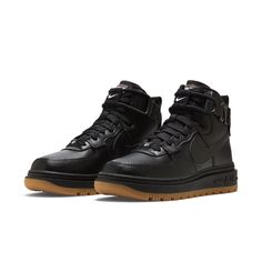 Nike WMNS Air Force 1 High Utility 2.0 'Black Gum Medium Brown' DC3584-001 Nike Air Force 1 High, Air Force 1 High, Black Gums, Hot Shoes, Nike Store, Medium Brown, Nike Dunk, Nike Sb, Nike Air Force 1