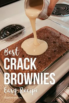 Crack Brownies Brownie Desserts Recipes, Angela Lanter, Torte Cupcake, Brownie Desserts, Dessert Aux Fruits, Best Brownies, Brownies Recipe, Dump Cake, Brownie Cookies