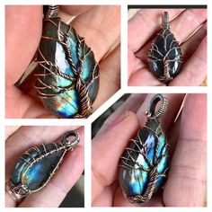 Beautiful Raw Spectrolite Labradorite From Finland In An Artisan-Made Solid Sterling Silver, Copper And Brass Wire Wrapped Pendant. Labradorite's Iridescence Varies With Angle And Lighting. Base Color Is Olive Green With Flashes Of Blues, Greens And Golden Tones. 1.75" Long. Brand New; Gift Wrapped. Healing Stones, Mystical, Exotic Stones, Boho, Desert Nomad, Nature, Geology, Teardrop, Arrow, Gypsy, Hippie, Rockhound Labradorite Tree Of Life 925 Sterling, Copper & Brass Wire Wrap Pendant Desert Nomad, Waterfall Necklace, Boho Desert, Floral Pendant Necklace, Crystal Heart Necklace, Flower Statement Necklace, Wire Wrap Pendant, Beaded Tassel Necklace, Black Bead Necklace