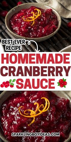 Elevate your Thanksgiving feast with our homemade cranberry sauce, a must-have among Thanksgiving side dishes. This cranberry sauce recipe is the best, offering the perfect balance of sweet and tangy flavors, and it's so easy to make. Fresh cranberry recipes like this one are the best addition to your best Thanksgiving recipes menu. Say goodbye to store-bought cranberry sauce and enjoy this homemade goodness. Try it this holiday season and discover why it's beloved among cranberry recipes. Best Cranberry Sauce Recipe, Homemade Cranberry Sauce Recipe, Fresh Cranberry Recipes, Fresh Cranberry Sauce, Best Cranberry Sauce, Easy Cranberry Sauce, Recipe Sauce, Cranberry Orange Sauce, Canned Cranberry Sauce