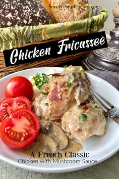 Classic French chicken recipe made in one pan! If you're looking for an easy chicken dinner, look no more! This recipe uses simple ingredients and can be made with chicken thighs or chicken breasts. Check it out!