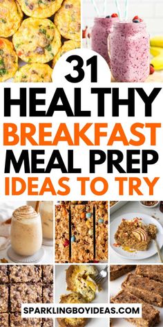 healthy breakfast meal prep ideas to try