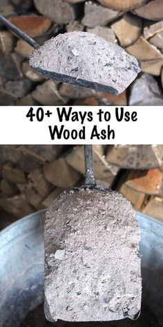 two different types of wood ash are shown