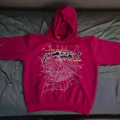 I’ve Never Used/Worn This Item I’ve Only Took It Out Of The Packaging To Take Pictures. Fall Crew Neck Y2k Hoodie, 90s Style Long Sleeve Hoodie For Fall, 90s Letter Print Hoodie For Fall, Y2k Style Hoodie With Drawstring Hood For Fall, Pink Hoodie For Fall Streetwear, Pink Y2k Hooded Hoodie, Pink Y2k Hoodie For Fall, Pink Hooded Y2k Hoodie, Pink Hoodie With Graphic Print For Fall