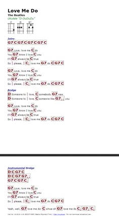 the guitar chords for love me do