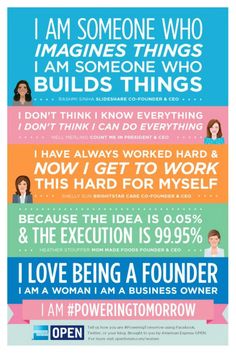 a poster with the words i love being a founder and an image of a woman