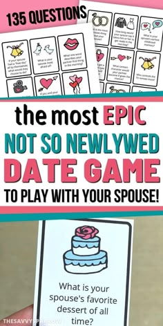 the most epic not so newly wed date game to play with your spouse