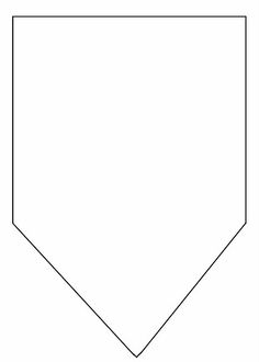 a baseball field with the base line drawn out and ready to be used as a coloring page