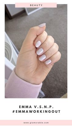 Emma V.S.N.P. #EmmaWorkingOut Pale Lilac nail polish swatch Lilac Nail Polish, Lavender Nail Polish, Negative Space Nail Art, Negative Space Nails, Lilac Nails, Pale Girl, Pale Lilac, Purple Nail Polish, Lavender Nails