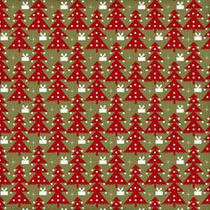 a red and green christmas tree pattern