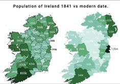 a map showing the percentage of people in england and ireland, by county year ago