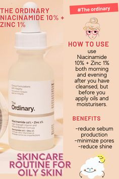 Ordinary Niacinamide, Acne Prone Skin Care, Best Acne Products, Ordinary Products, Skin Care Routine Steps, Skin Routine