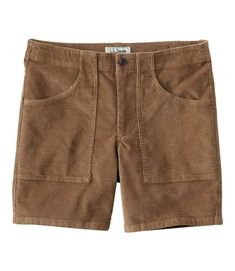 Inspired by a style from our own archives, these classic cord shorts have great texture, stretch comfort and broken-in softness. Inseam: 7". Standard Fit: Sits lower on waist. Straight through hip and thigh. Built-in stretch for ease of movement. Made of extra-soft midweight corduroy fabric. 98% cotton, 2% spandex. Machine wash and dry. Back pocket with button closure. Front pockets. Button waist with zip fly. Imported. Fit: Standard Fit | Men's BeanFlex® Corduroy Shorts, 7", Cotton Blend Cordur Mens Corduroy Shorts, Cord Shorts, Haute Fashion, Mens Shorts Outfits, Mens Summer Outfits, Goblin Core, Corduroy Shorts, Brown Shorts, Corduroy Fabric