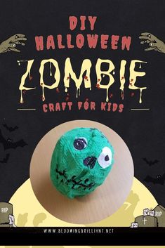 Craft an eerie Halloween Zombie with your little ones. It's an educational and fun DIY project that enhances creativity and fine motor skills.