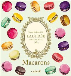 macarons are arranged in the shape of a circle with an oval frame on top