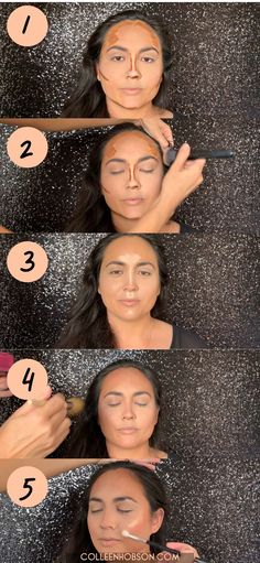 Learn how to contour and highlight your face with makeup in this easy to follow step by step makeup contour tutorialhowto contour highlight face makeup Highlight Face Makeup, Natural School Makeup, Highlight Face, Red Hair Makeup, Step By Step Makeup, Pale Skin Makeup, Makeup Contour