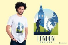 England Shirt, Famous Buildings, T Shirt Design Vector, London Skyline, Surf Tshirt, Yoga Tshirt, Shirt Print Design