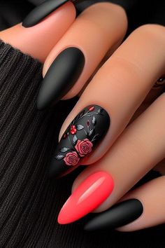 Classy Baddie, Baddie Nails, Glamour Nails, Red Nail Designs, Party Nails, Mob Wife, Floral Nails