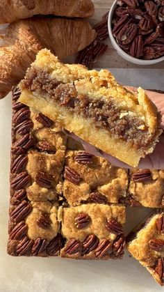 Pie Bars Recipe, Pecan Pie Bars Recipe, Pecan Pie Filling, Pie Bar Recipes, Pecan Pie Bars, Shortbread Crust, Pie Bars, Pie Bar, Bars Recipe